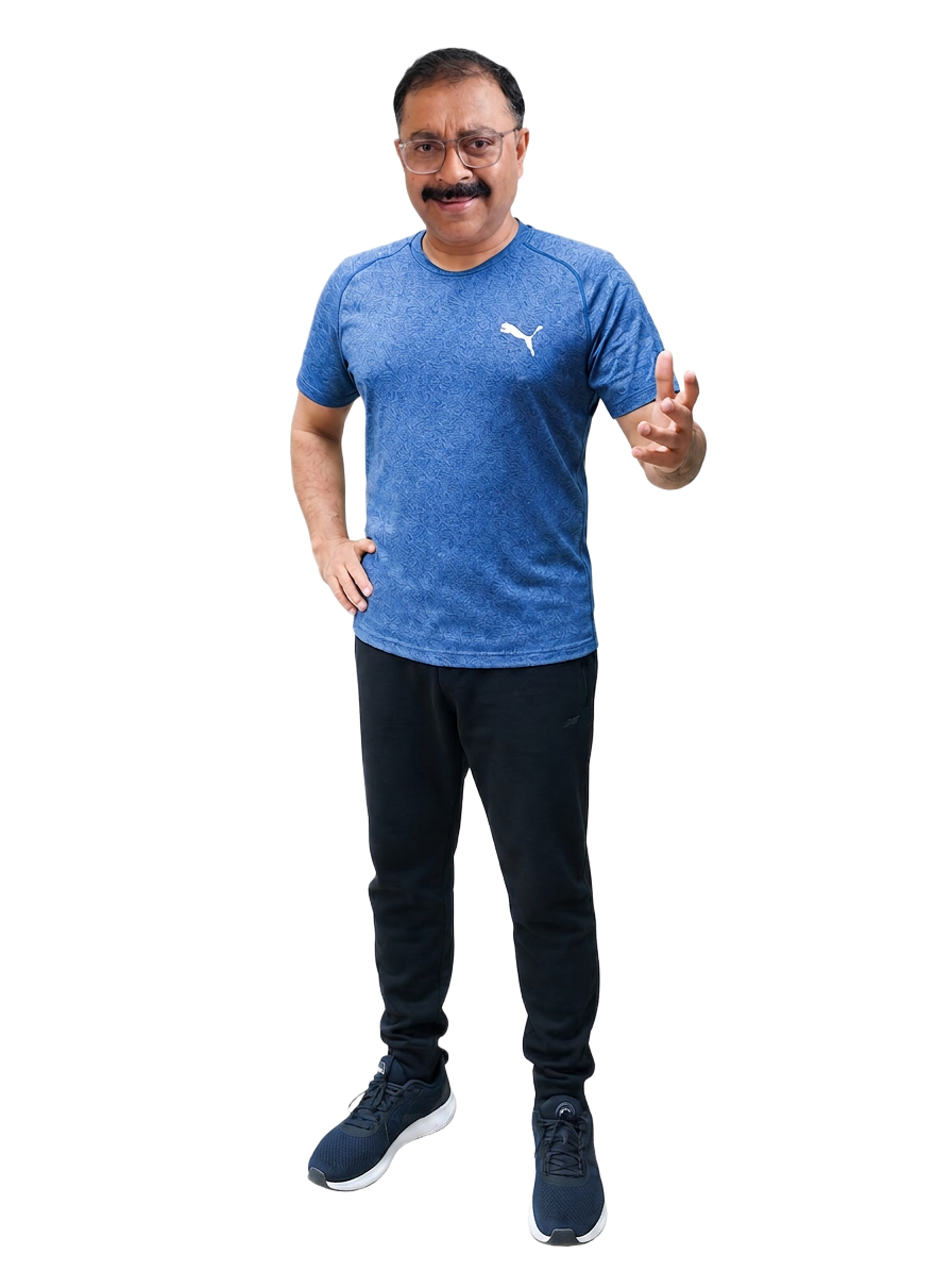 Gautam Guha today - 75 kg, medicine-free